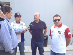 Fabian Pisandelli, Ariel Pacho y Esteban Tuero en el Noticiero Central