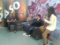 Marcos di Palma y Julián Flamarique en el programa TV al Paso, por Canal 3 de San Martín