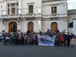 El equipo de promoción en pleno
